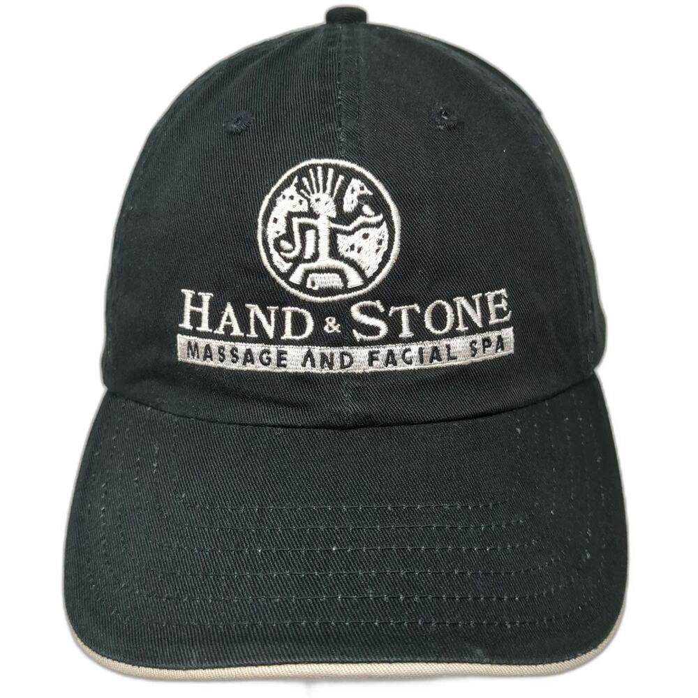 Fahrenheit Baseball Cap Black One Size Hand & Stone Massage Facial Spa Hat